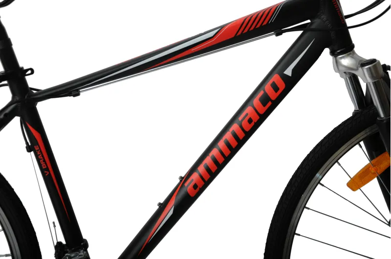 Ammaco Road Runner Pro V 700c Sports Hybrid Black-4